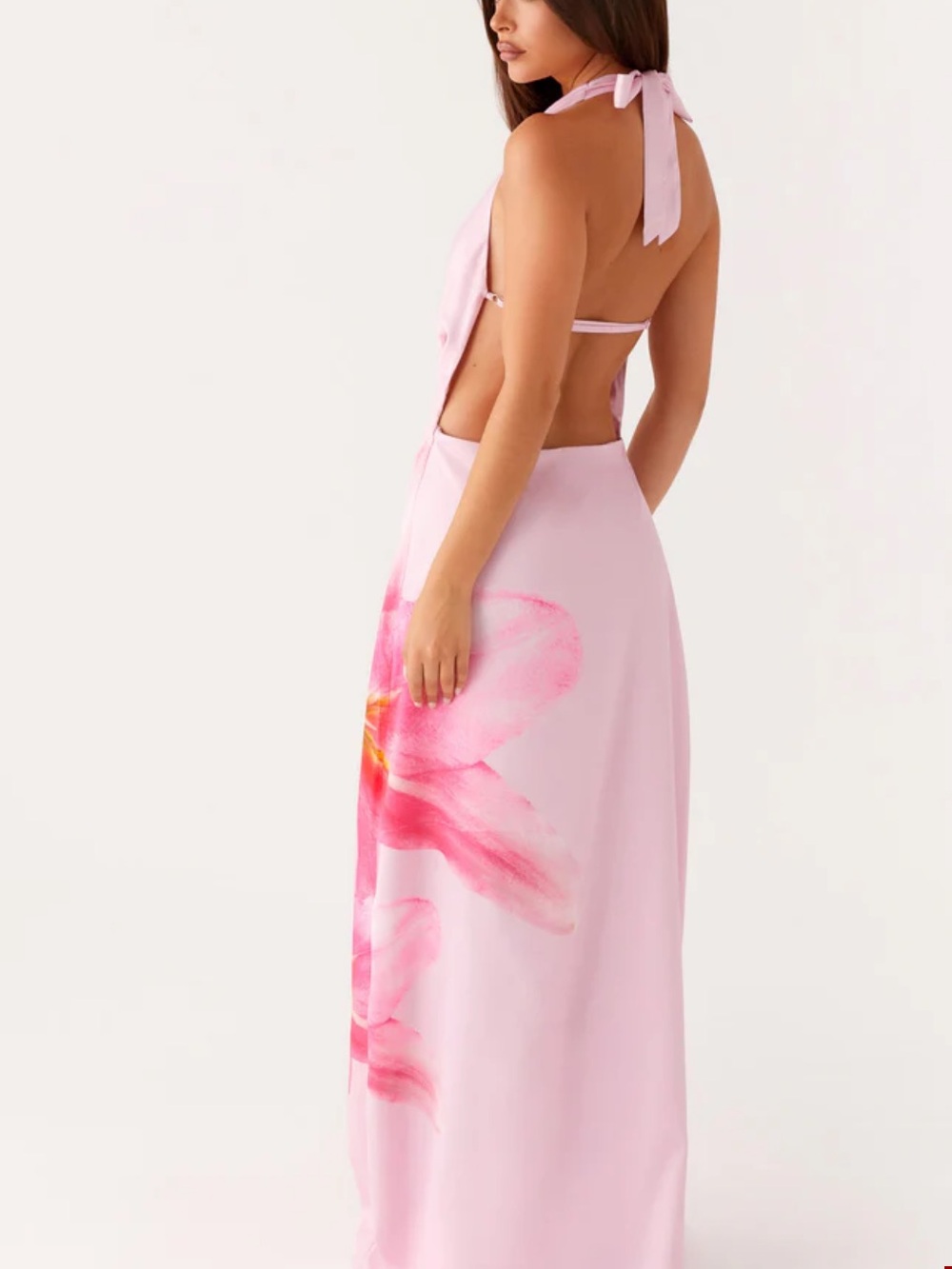 Peppermayo Bryony Cowl Maxi Dress - Pink Floral - Picture 3 of 7